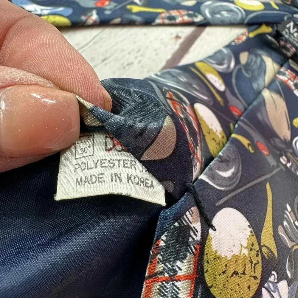 new old golf themed novelty tie polyester silk preppy office professional